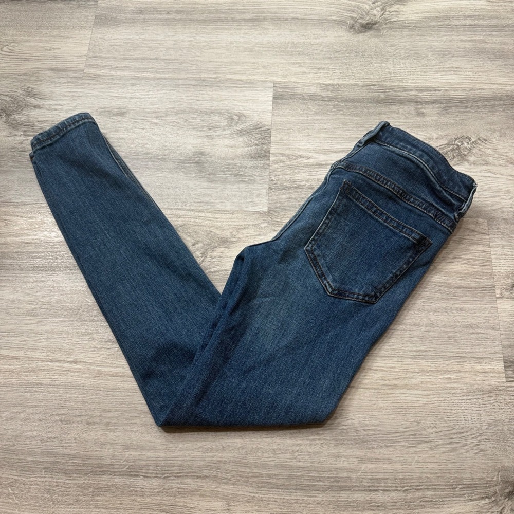 Free People Women Medium Wash High Rise Skinny Jeans Size 24 61855-16515125